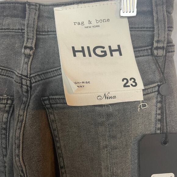 Rag & Bone Nina Hi-Rise Skinny size 23 NWT - Picture 6 of 9